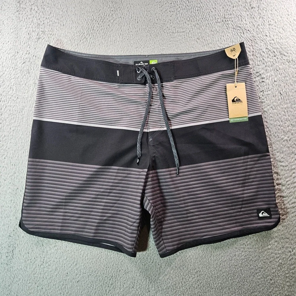 NWT Quiksilver Board Shorts Swim Trunks Men 40 No‎ Liner 19